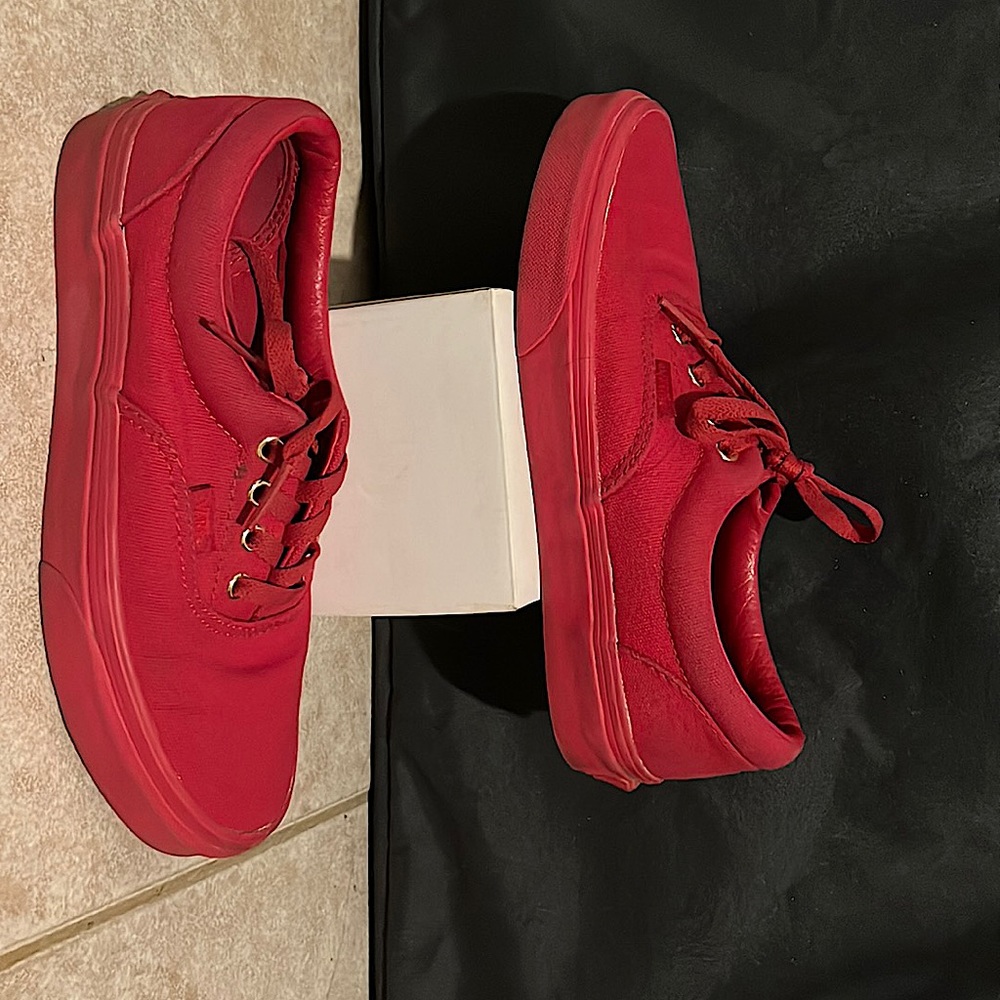 Vans red 7.5